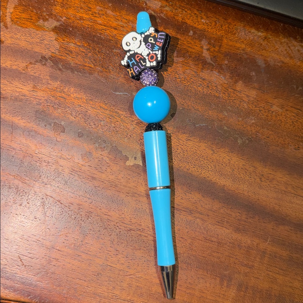 Blue Halloween Themed Pen